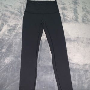 lululemon black align pant 28”